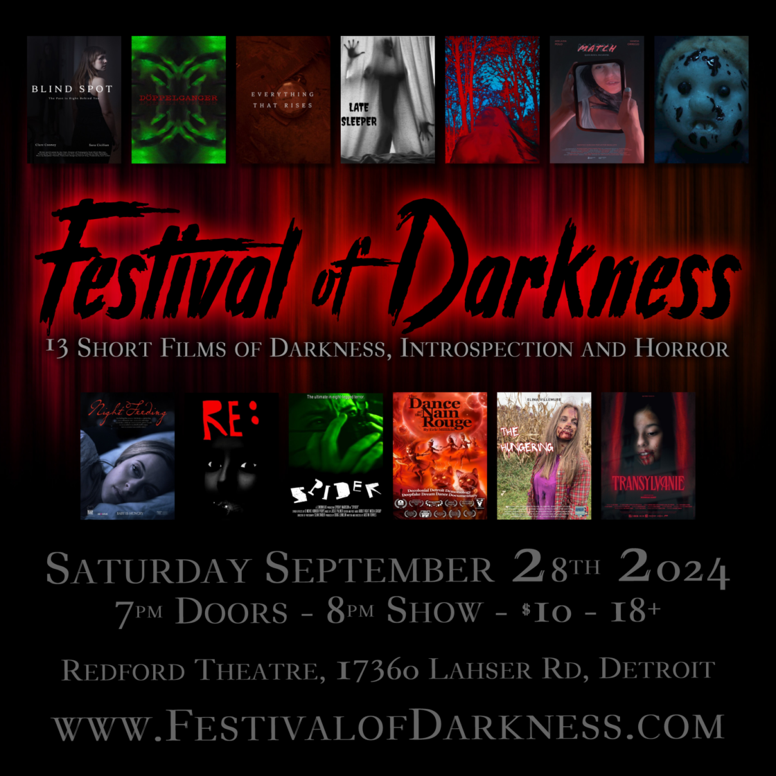 Sep 28 2024 - Festival of Darkness 3 - Redford Theatre, Detroit